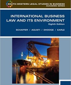 (Original PDF) International Business Law and Its Environment 8th Edition