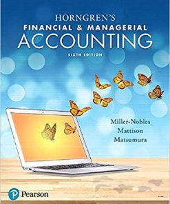 (Original PDF) Horngren's Financial & Managerial Accounting 6th Edition