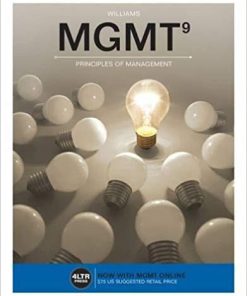 (Original PDF) MGMT 9th Edition by Chuck Williams