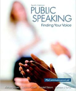 (Original PDF) Public Speaking: Finding Your Voice 10th Edition