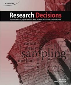 (eBook PDF) Research Decisions Quantitative Qualitative and Mixed-Method Approaches 5th Edition