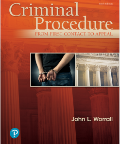 (Original PDF) Criminal Procedure: From First Contact to Appeal 6th Edition
