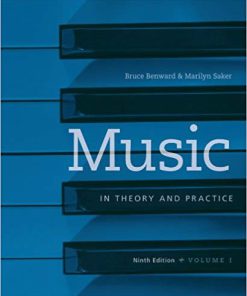 (Original PDF) Music in Theory and Practice Volume 1 9th Edition