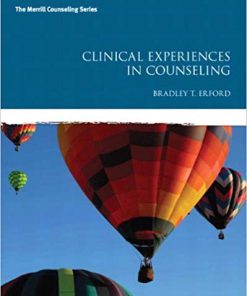 (Original PDF) Clinical Experiences in Counseling by Bradley T. Erford