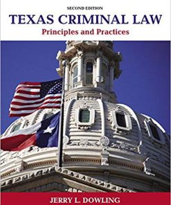 (Original PDF) Texas Criminal Law: Principles and Practices 2nd Edition