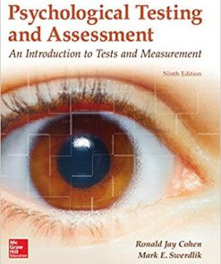 Psychological Testing and Assessment 9th Edition by Ronald Jay Cohen