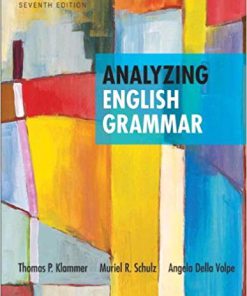 (eBook PDF) Analyzing English Grammar 7th Edition by Thomas P. Klammer