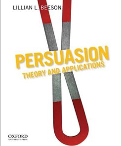 (eBook PDF) Persuasion Theory and Applications by Lillian Beeson