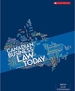 (eBook PDF) Canadian Business Law Today Canadian Edition by Nancy Breen