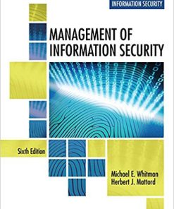 (eBook PDF) Management of Information Security 6th Edition