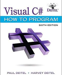 (eBook PDF) Visual C# How to Program 6th Edition by Paul J. Deitel
