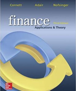(eBook PDF) Finance: Applications and Theory 3rd Edition by Marcia Millon