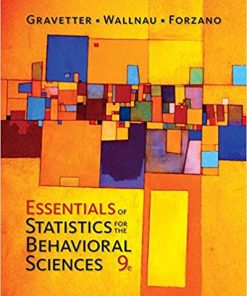 (eBook PDF) Essentials of Statistics for The Behavioral Sciences 9th Edition
