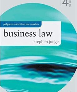 (eBook PDF) Business Law (Macmillan Law Masters) 4th ed. 2009 Edition