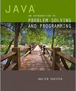 (eBook PDF) Java: An Introduction to Problem Solving and Programming 7th Edition