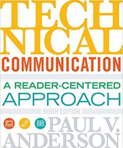 (eBook PDF) Technical Communication 9th Edition by Paul V. Anderson