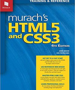 (eBook PDF) Murach's HTML5 and CSS3 4th Edition by Anne Boehm
