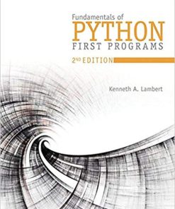 (eBook PDF) Fundamentals of Python: First Programs 2nd Edition