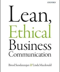 (eBook PDF) Lean, Ethical Business Communication by Binod Sundararajan