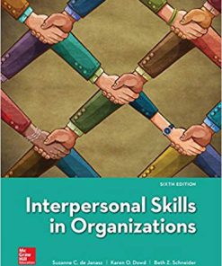 (eBook PDF) Interpersonal Skills in Organizations 6th Edition by Suzanne de Janasz