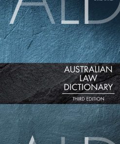 (eBook PDF) Australian Law Dictionary Third Edition by Trischa Mann