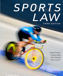 (eBook PDF) SPORTS LAW THIRD EDITION