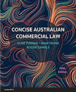(eBook PDF) Concise Australian Commercial Law 5th Edition
