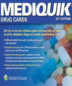 (eBook PDF) MediQuik Drug Cards 20th Edition