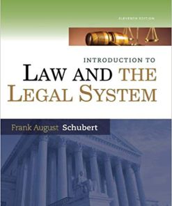 (eBook PDF) Introduction to Law and the Legal System 11th Edition