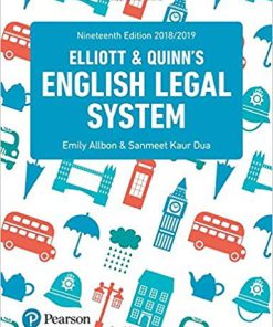 (eBook PDF) English Legal System 19th Edition by Frances Quinn