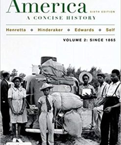 (eBook PDF) America: A Concise History, Volume 2 Sixth Edition