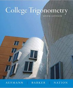 (eBook PDF) College Trigonometry 6th Edition