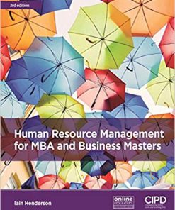 (eBook PDF) Human Resource Management for MBA and Business Masters 3rd Edition