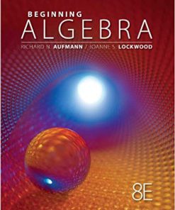 (eBook PDF) Beginning Algebra 8th Edition by Richard N. Aufmann