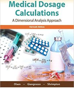 (eBook PDF) Medical Dosage Calculations: A Dimensional Analysis Approach 11th Edition