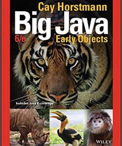 (eBook PDF) Big Java: Early Objects, 6th Edition by Cay S. Horstmann