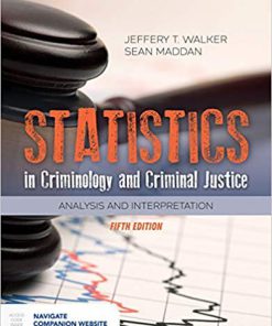 (eBook PDF) Statistics in Criminology and Criminal Justice: Analysis and Interpretation 5th Edition