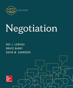 (eBook PDF) Negotiation 8th Edition by Roy Lewicki