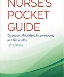(eBook PDF) Nurse's Pocket Guide: Diagnoses, Prioritized Interventions and Rationales 15th Edition