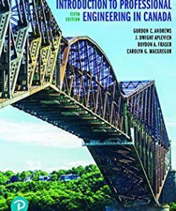 (eBook PDF) Introduction to Professional Engineering in Canada, Fifth Canadian Edition