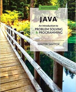 (eBook PDF) Java: An Introduction to Problem Solving and Programming 8th Edition
