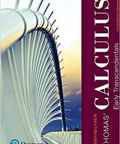 Thomas' Calculus: Early Transcendentals 14th Edition (eBook PDF)