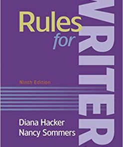 (eBook PDF) Rules for Writers 9th Edition by Diana Hacker
