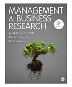 (eBook PDF) Management and Business Research 5th Edition by Mark Easterby-Smith