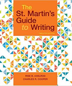 The St. Martin's Guide to Writing 12th Edition (eBook PDF)