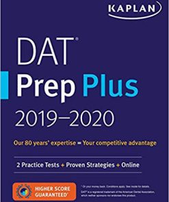 DAT Prep Plus 2019-2020: 2 Practice Tests + Proven Strategies + Online (eBook PDF)