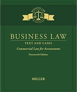 (eBook PDF) Business Law: Text & Cases - Commercial Law for Accountants 14th Edition