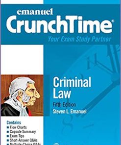 Emanuel CrunchTime for Criminal Law (Emanuel CrunchTime Series) 5th Edition (eBook PDF)