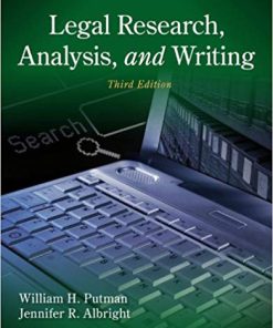 (eBook PDF) Legal Research, Analysis, and Writing 3rd Edition
