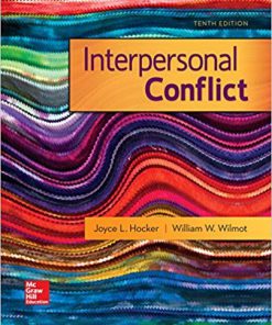 (eBook PDF) Interpersonal Conflict 10th Edition by William Wilmot
